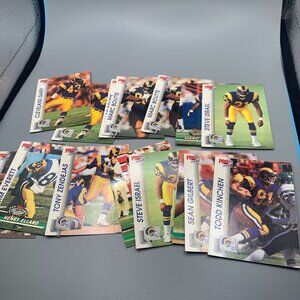 19ct 1992 Pro Set Los Angeles Rams Trading Cards EX MNT